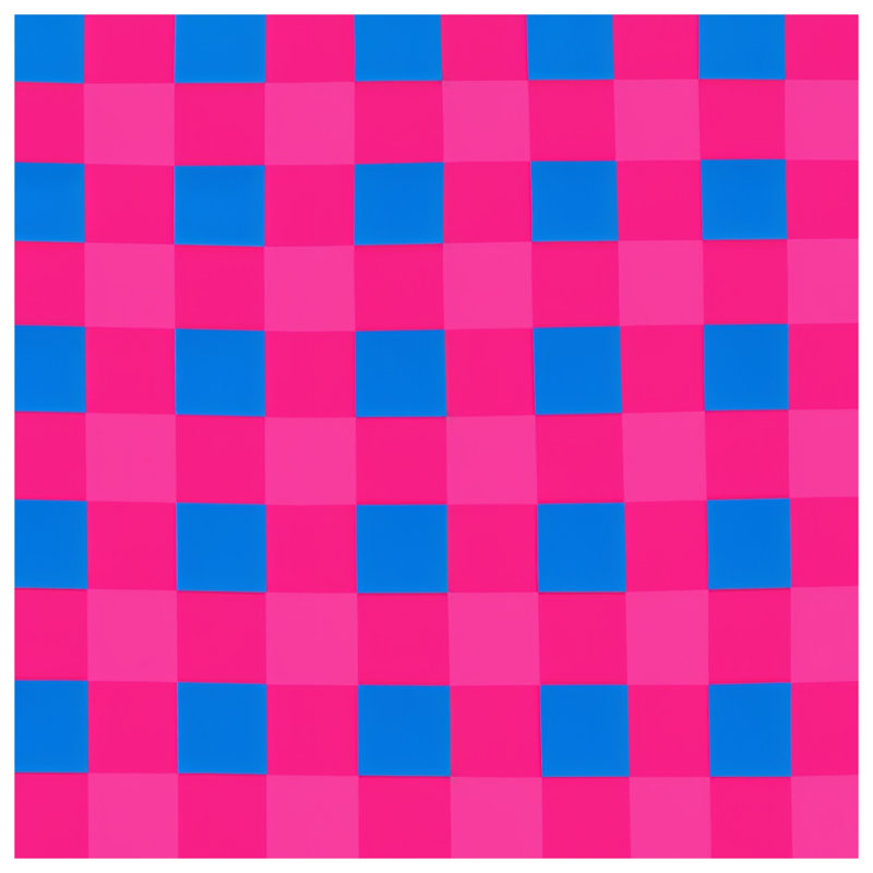Pink Checkered Double Sided Throw Pillows, 18 x 18 inches