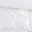 Édredon très grand 7 pièces - 1 édredon blanc, 2 taies décoratives, 3 coussins décoratifs, jupe de lit pliable