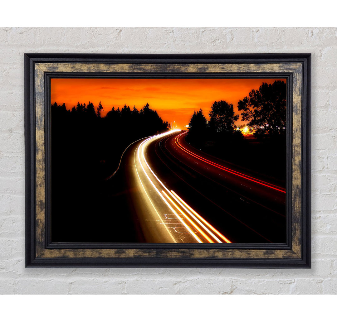 Interstate Highway - Einzelner Bilderrahmen Kunstdrucke