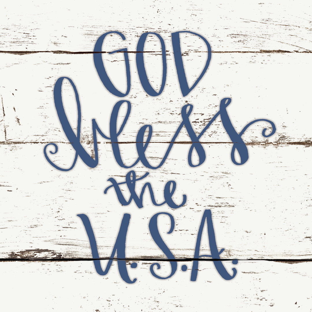 God Bless The Usa 2 - Wrapped Canvas Print