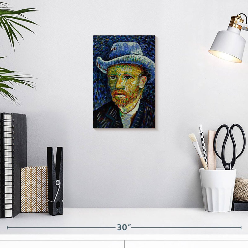 Portrait de Leisha Vincent Van Gogh, H 12 po x l 8 po