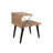 Modern Scandinavian Nightstand with Beech Legs, Pine Color, 19.7 x 21.7 x 15.7 inches | 100% Melamine Coated Particle Board, Thickness: 0.7 inches | Multiple Shelves for Storage, Stylish & Functional Design-1450366210