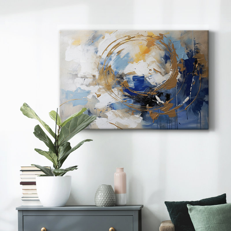 Série de paysages abstraits CLII, H 12 po x l 18 po