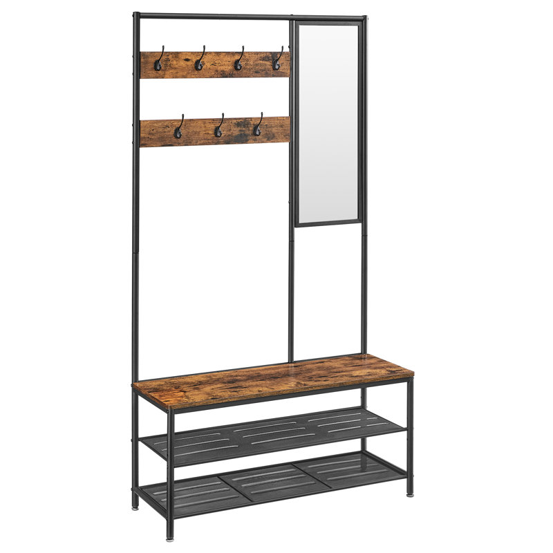 Ahmet Hall Tree 98cm Wide, Brown/Black