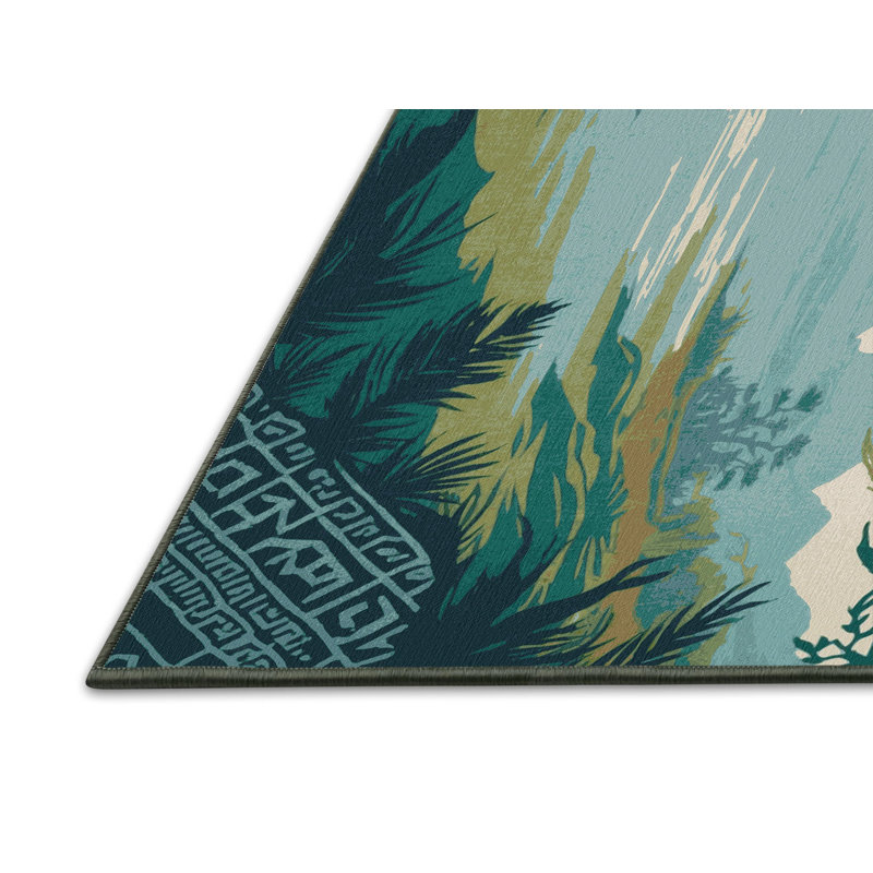 Heroic Emblem Rug, Rectangle 2' x 3'