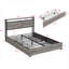 Bed Frame, Storage Headboard With Charging Station, Solid And Stable-1503019202-1503019212