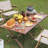 Portable Roll-Top Camping Table, 47.3" x 23.2" x 17.7" Rectangle Picnic Folding Table with Carry Bag