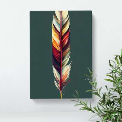 Colourful Feather No.1 - Wall Art