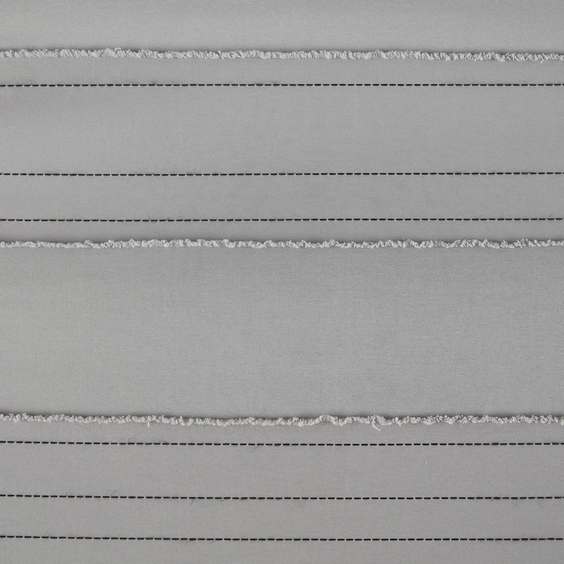 Ensemble d'édredon en jacquard à pince Cationic, Édredon simple + 2 taies décoratives + 1 coussin