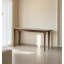Table de bar moderne et minimaliste en noyer noir avec tiroir-126734025