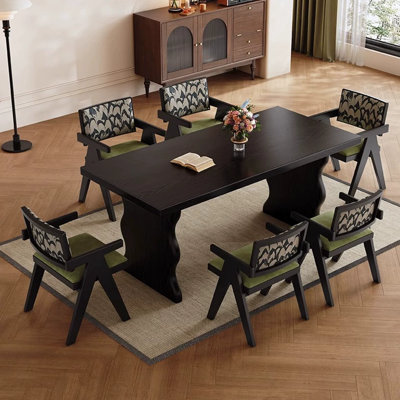 Ensemble de salle à manger Black Wood