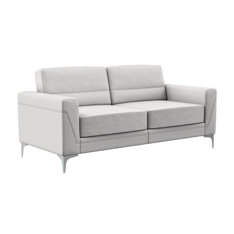 Causeuse à accoudoirs carrés Tanyeli, 35 po x 75 po x 35 po