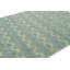 Rug & Kilim’S Custom Block Print Rug Design With Blue And Green Floral Pattern-1094908963