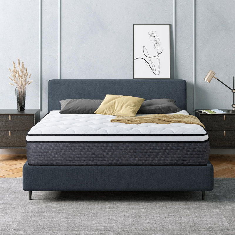 Ravalli Medium Pillow Top Pocket Spring With Gel Memory Foam Hybrid Mattress In A Box, 12", Full