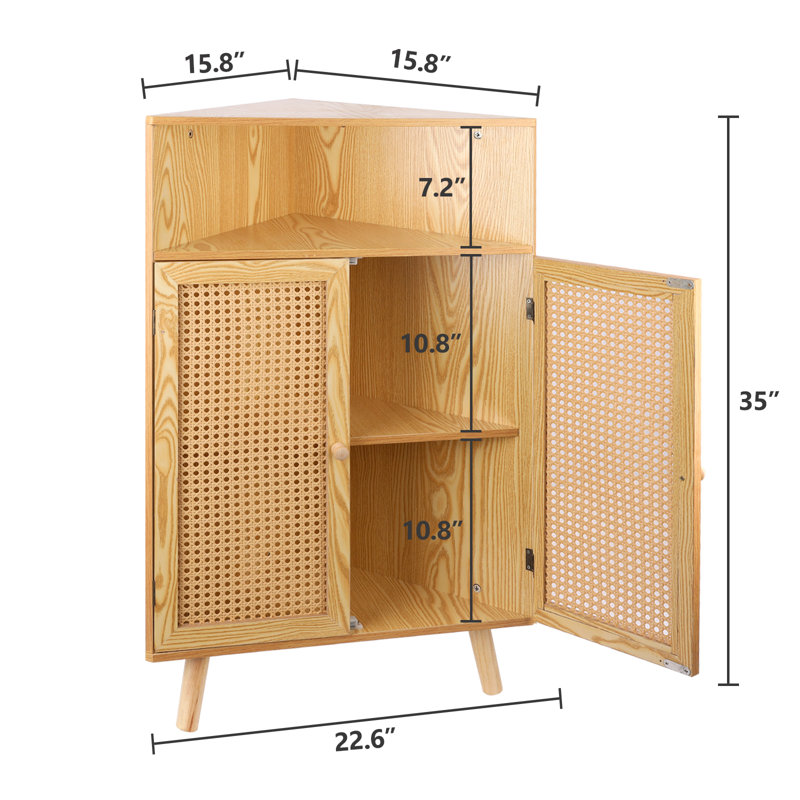 Buffet décoratif Lundman, Beige / bois