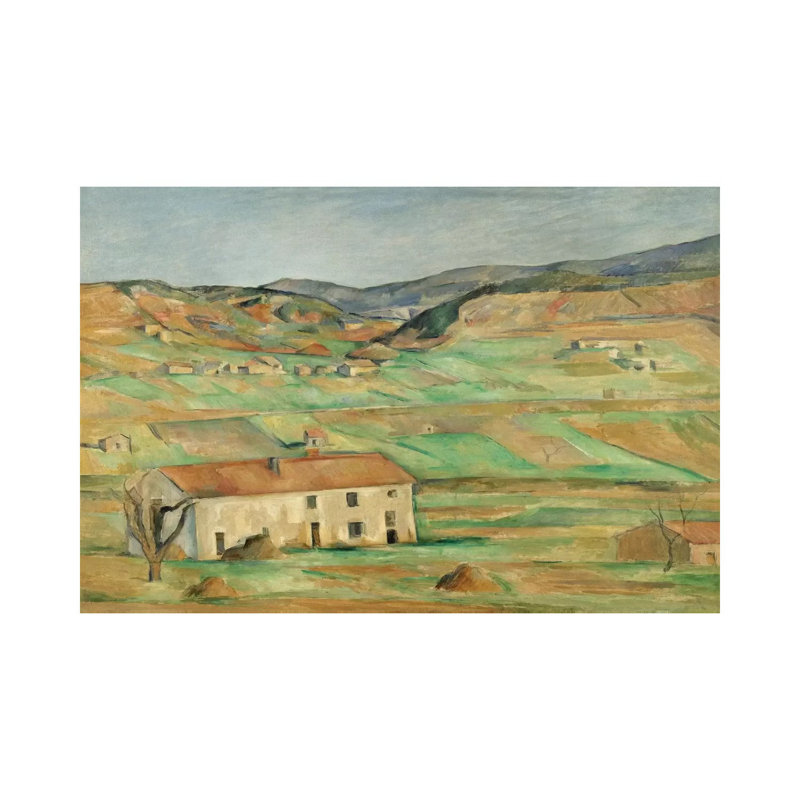 Environs De Gardanne 1886-1890 by Paul Cezanne - Wrapped Canvas Painting, 20.32 cm H x 30.48 cm W