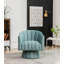 Fauteuil demi-tonneau pivotant en velours capitonné l 28 po Murrow-1559473786