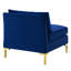 Chaise sans accoudoirs en velours Ardent Performance-930618370