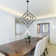 30" DIY Modern Metal Frame Chandelier with Adjustable Shades, 4- Light and Adjustable Hanging Chain
