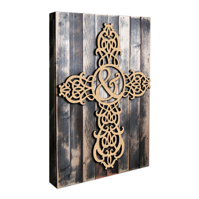 Décoration murale à panneau de bois rustique