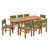 Green Wicker/Teak sélectionné