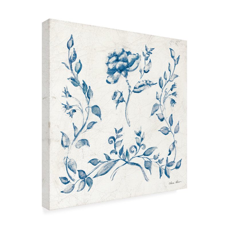  Art mural sur toile Cheri Blum, H 14 po x l 14 po, Bleu