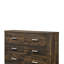 Commode rustique à finition noyer (Commode