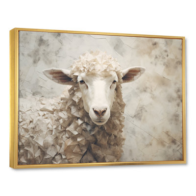 Cozy beige minimalisme mouton IV sur toile