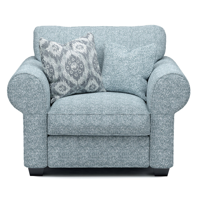 Fauteuil Dunster, Tissu bleu