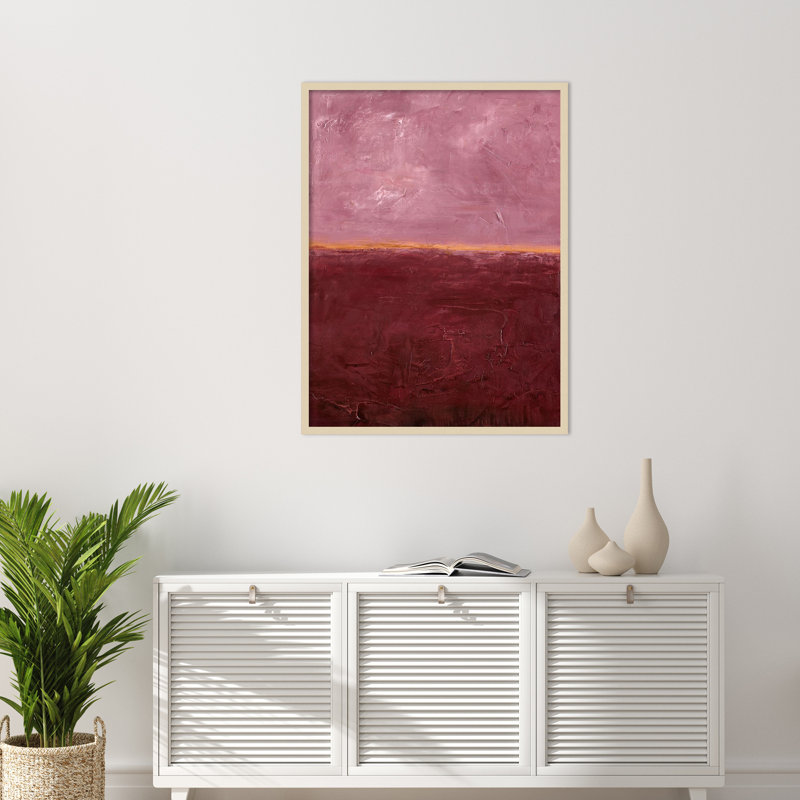 Edge Rose by Design Fabrikken Wood Framed Wall Art Print, Brown, 41" H x 31" W