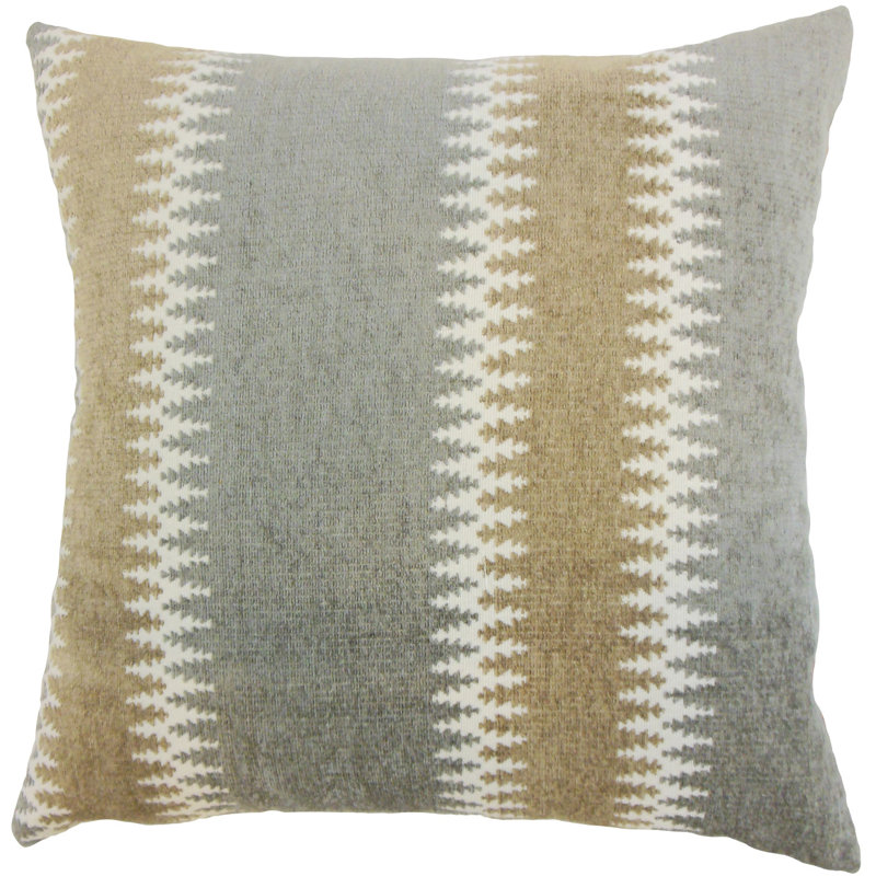Striped Reversible Throw Pillow