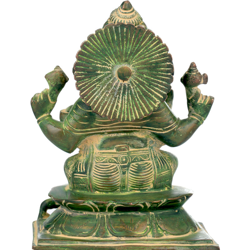 Statue de lord Ganesha accordant l'abhaya aux dévots