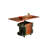 47.09"Brown Solid Wood Mobile Coffee Table