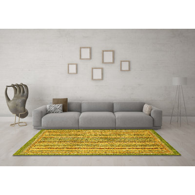 Koertdine Washable Abstract Indoor Rug