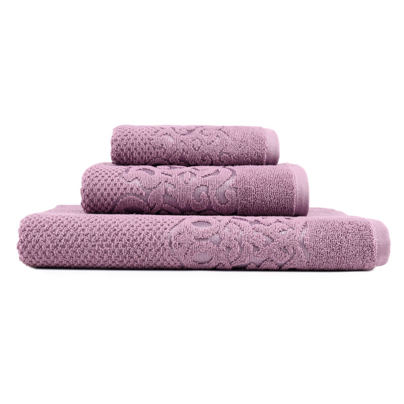 Serviette Parkerson, Damson, Ensemble 3 serviettes de bain