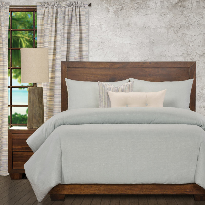 Duvet Cover & Insert, Cal. King Duvet Cover + 2 Shams + 2 Throw Pillows, Sea