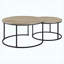 Ensemble de tables basses gigognes 2 pièces Rustic