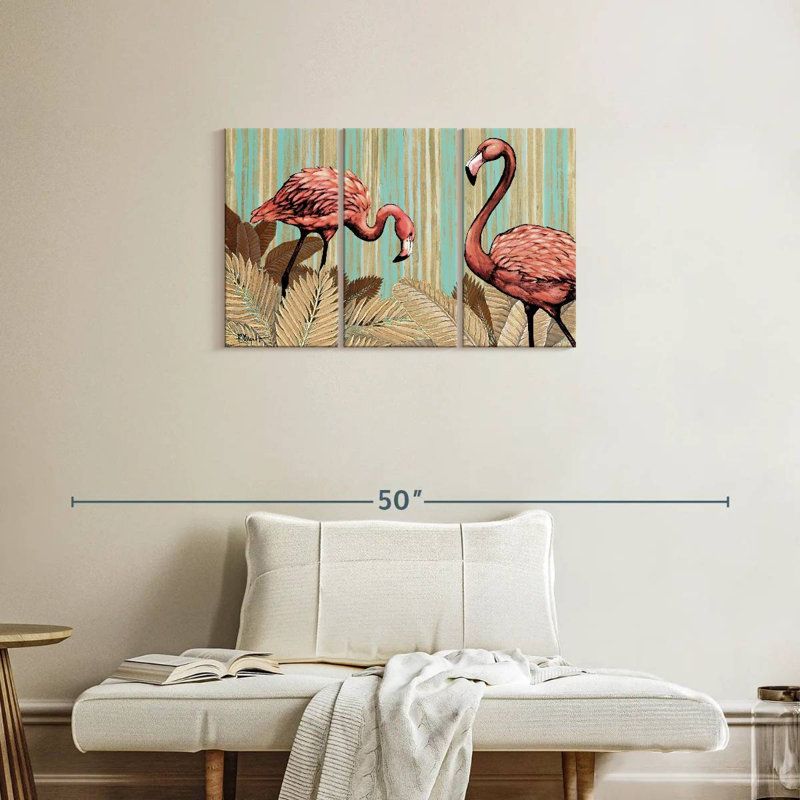 Brampt Retro Flamingo, 20" H x 33" W