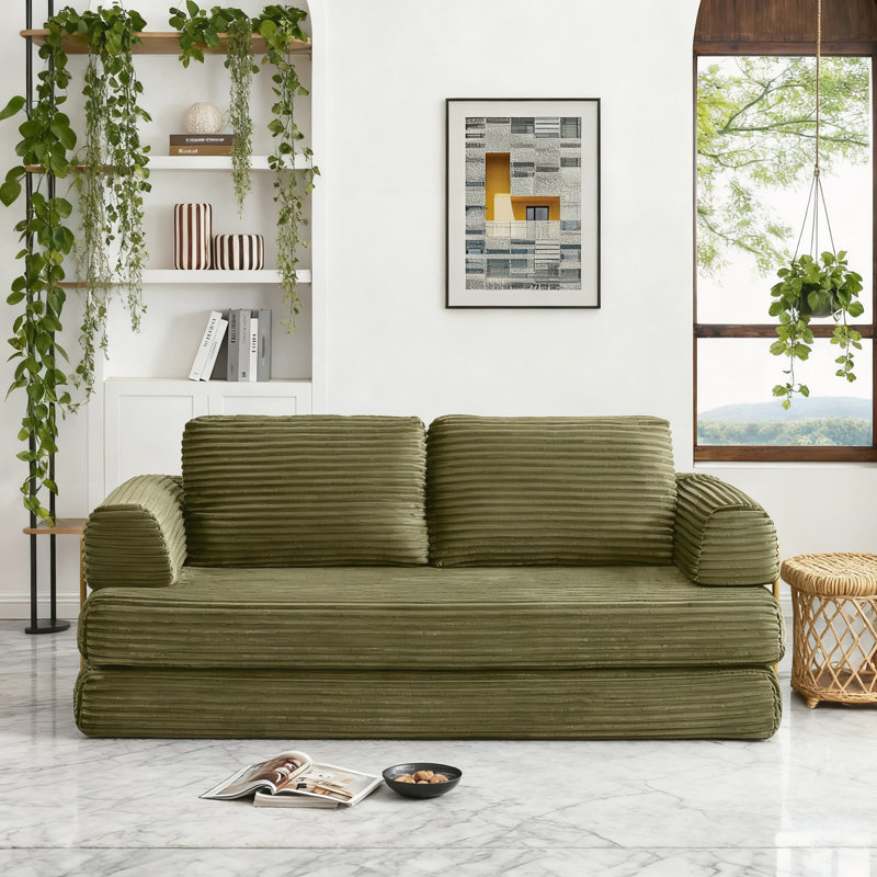 Canapé désossé pour salon, chambre à coucher, Vert