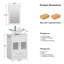 Ensemble de meuble-lavabo simple 24 "avec miroir