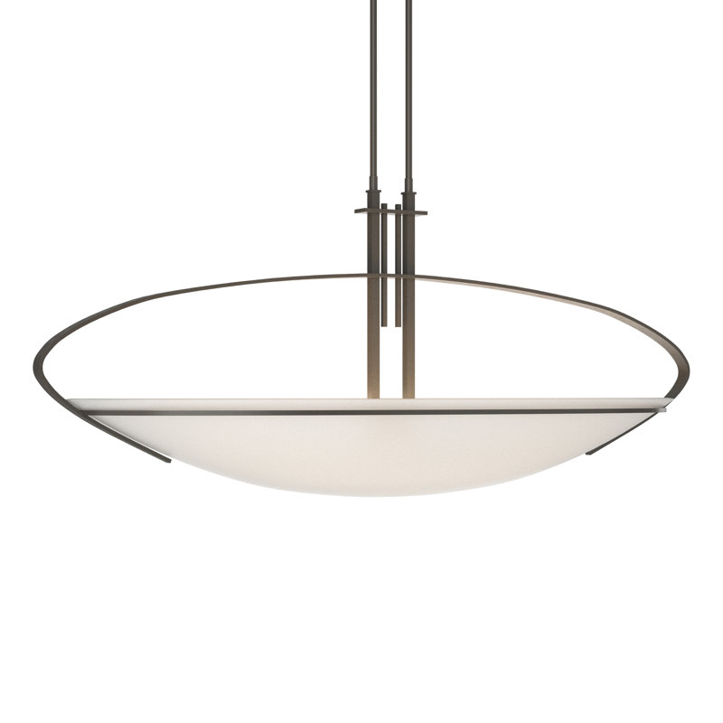 Mackintosh 2 - Light Bowl Pendant, Dark Smoke, 17.3" H x 41" W x 13.8" D