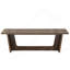 Bureau de direction 71 po pour bureau à domicile - Table d'ordinateur industrielle en bois rustique avec piédestal en bois massif, grand poste d'écriture pour bureau ou bureau - Finition résistante aux égratignures - Brun rustique