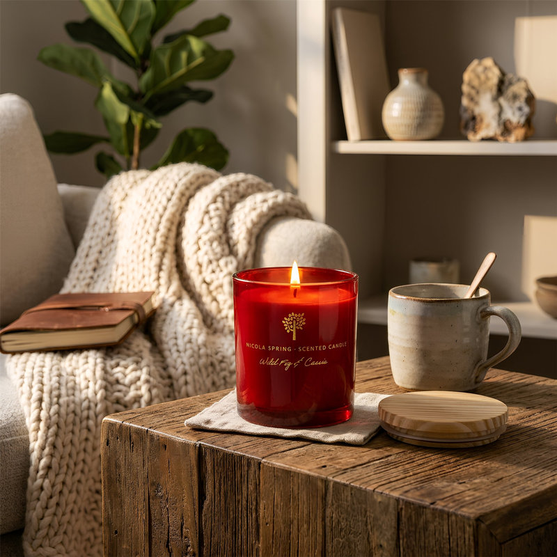 Nicola Spring - Soy Wax Scented Candle - 130g - Wild Fig & Cassis