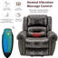 Cydnei Upholstered Heated Massage Chair