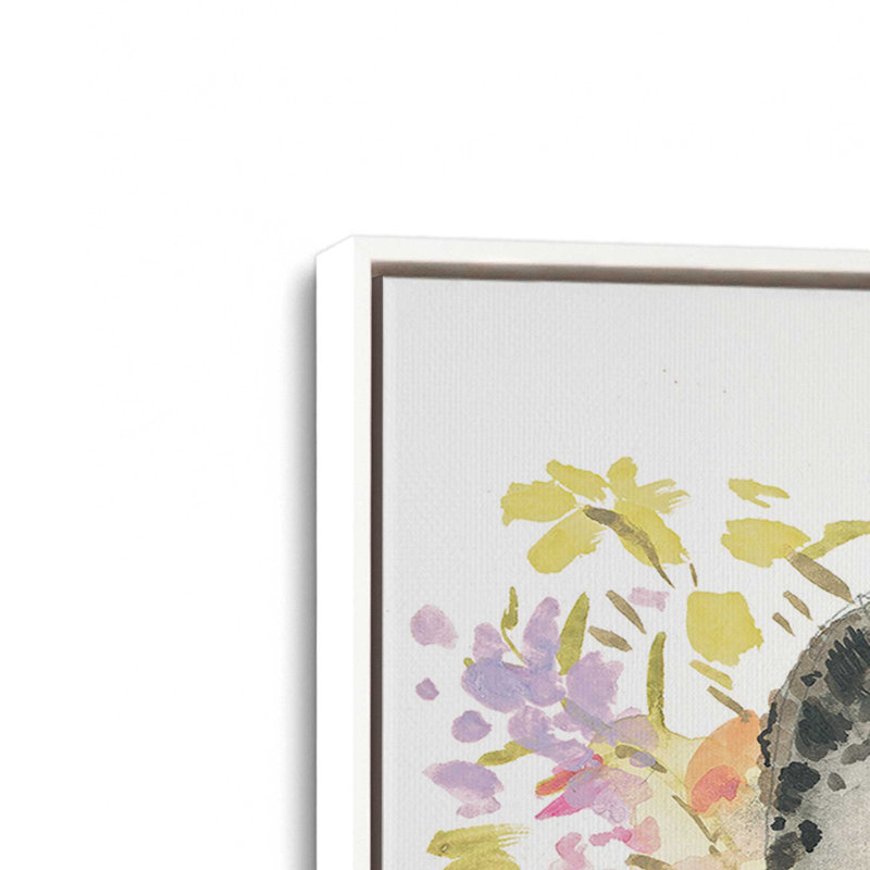 «Beatrice the Brahma Chicken» par Jessica Mingo, reproduction d'art, Framed Canvas, 32 W x 24 H, White