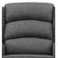 Chaise berçante Fabien en tissu gris