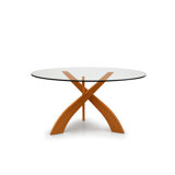 Entwine Round Glass Top Table
