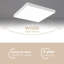 Builder Essential Square LED 11in Flush Mount 20W 1,250 Lumens with 5-CCT Selectability 2700-3000-3500-4000-5000K in White-127167510-127167515