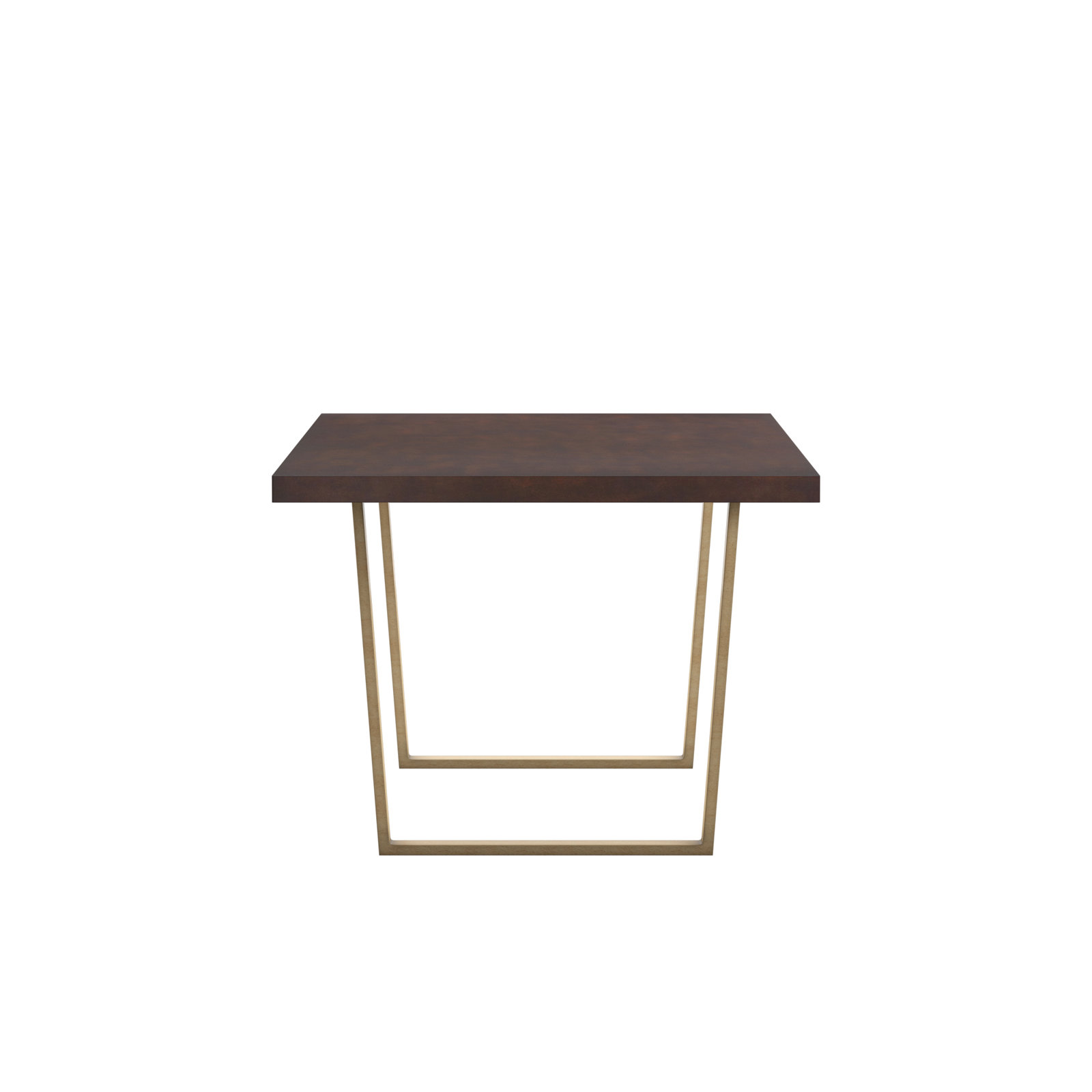 Blake 72'' Dining Table, Gold, Expresso