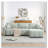 Boucle Fabric 110" Modular Sectional Sofa-574590448